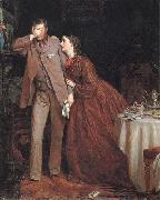 George Elgar Hicks Woman's Mission:Companion of Manhood Spain oil painting artist